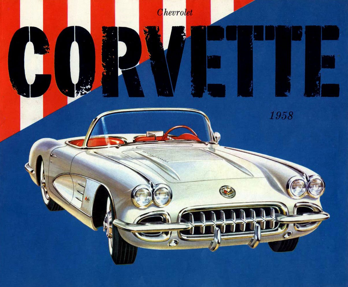 Vintage Corvette Poster - (SILODROME)