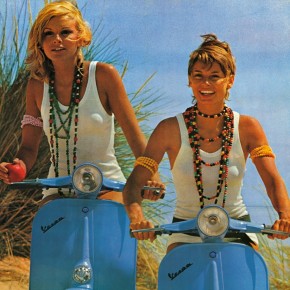 Vintage Vespa Blondes Vintage Vespa Blondes