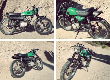 vintage enduro motorcycle
