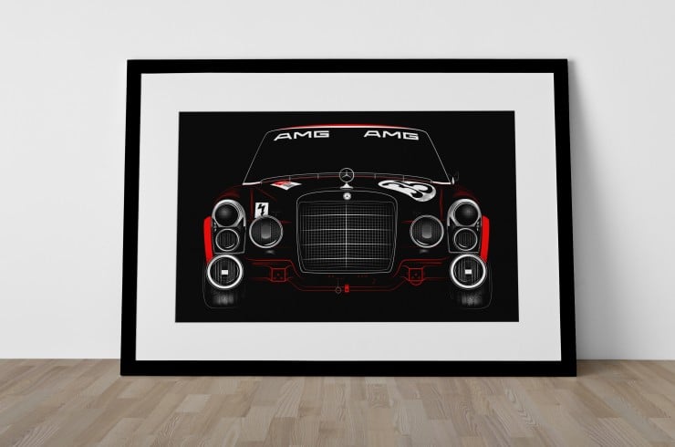 The-Red-Pig-Mercedes-AMG-Poster-740x490.