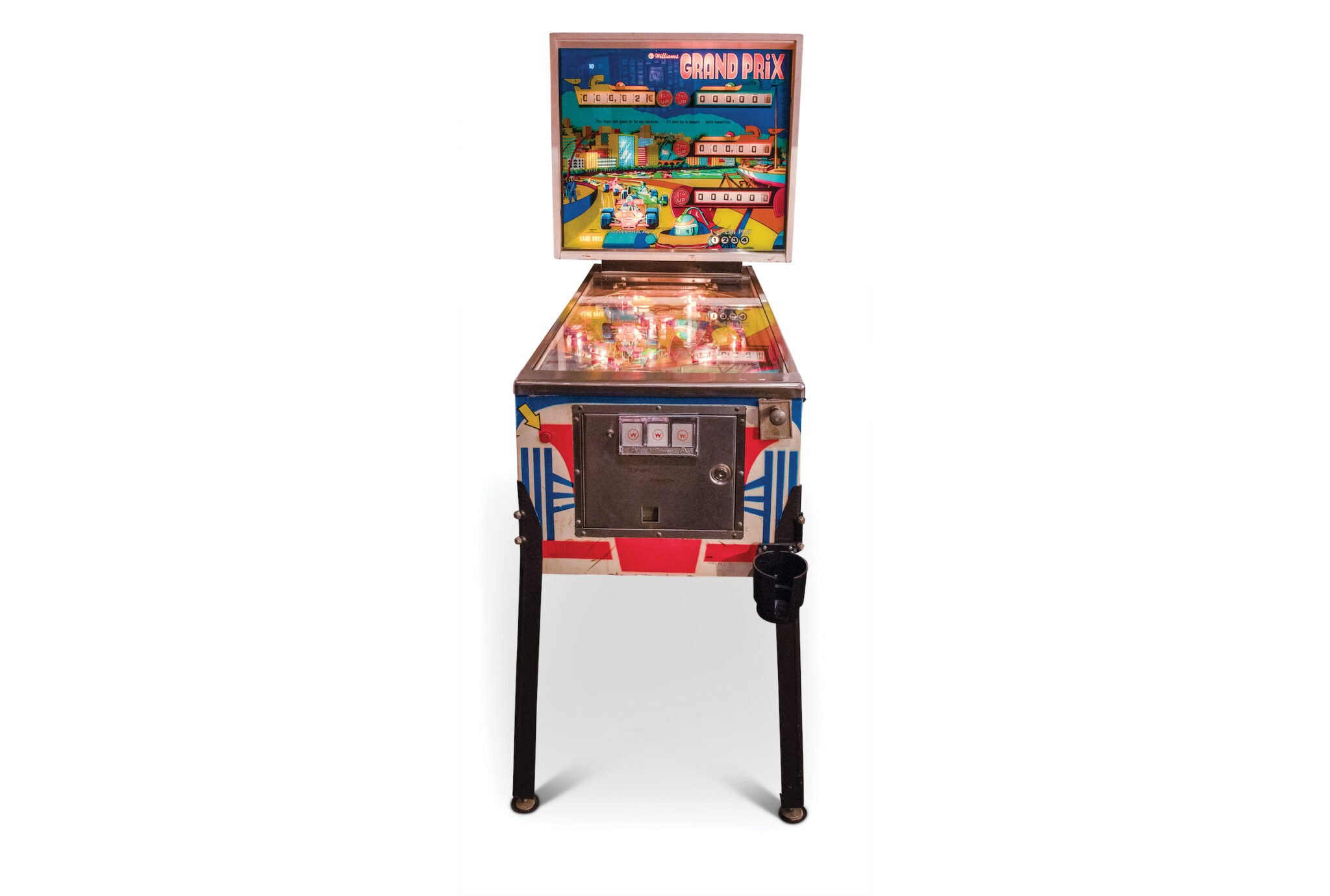 A Vintage Grand Prix Pinball Machine From 1976 By Williams