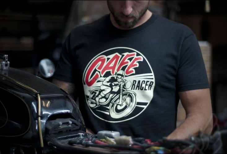 Café Racer Tee by Dime City Cycles