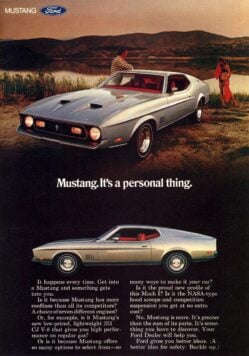 1971 Mustang Mach 1 Ad