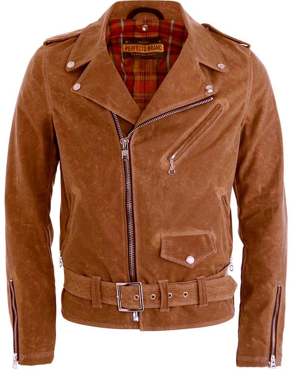 Schott Perfecto Canvas Motorcycle Jacket - (SILODROME)