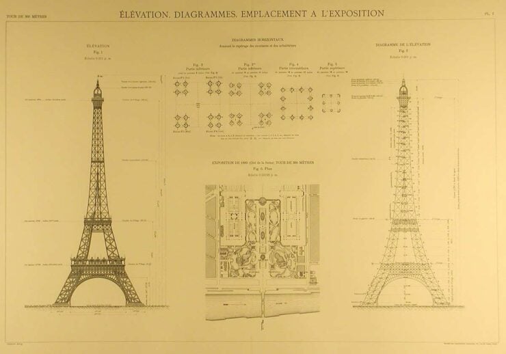 Eiffel Tower Blueprints - SILODROME