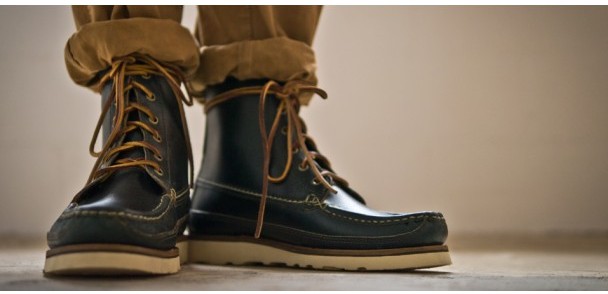 Waxed Loden Hunt Boot by Oak Street Bootmakers - Silodrome