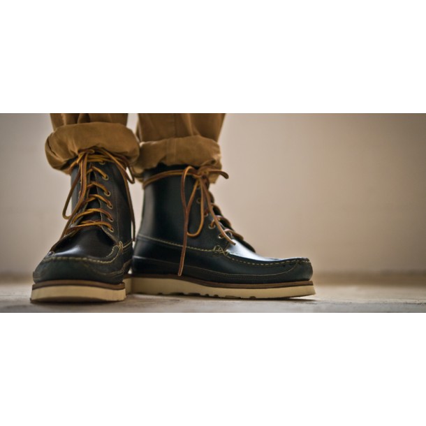 Waxed Loden Hunt Boot by Oak Street Bootmakers - Silodrome