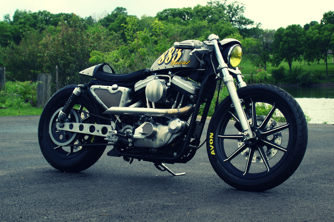 custom sportster cafe racer