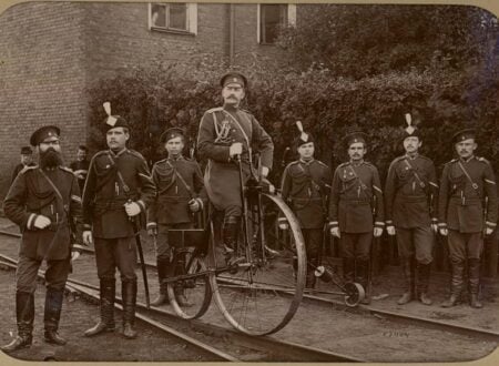 Railway Penny-farthing Russian Gendarmes Moscow ca.1890 450x330 - Railway Penny-farthing