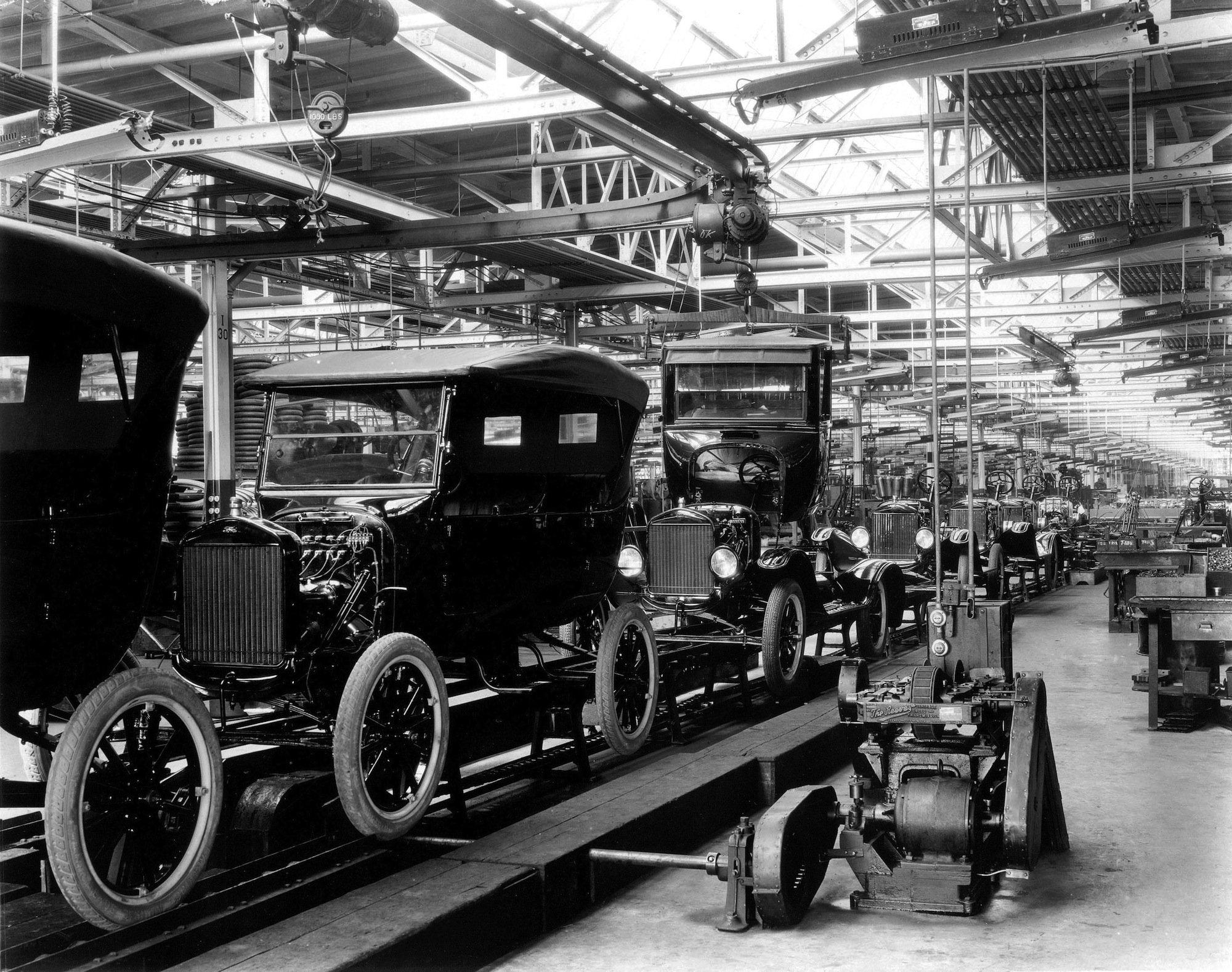 Model t ford touring car assembly line #1