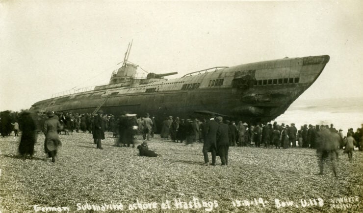 Sussex, Hastings, German Submarine U Boat U118 in 1919 - 1280pix