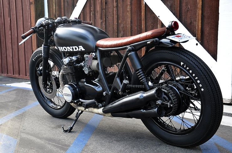 Honda CB550 custom motorbike