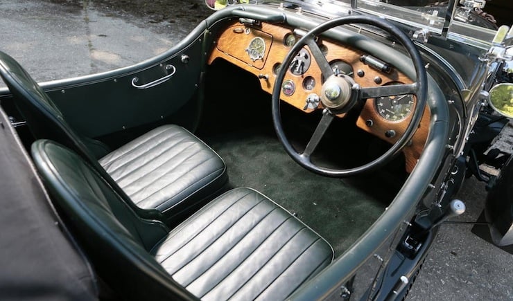 Bentley Petersen 3½-Litre Torpedo Roadster interior