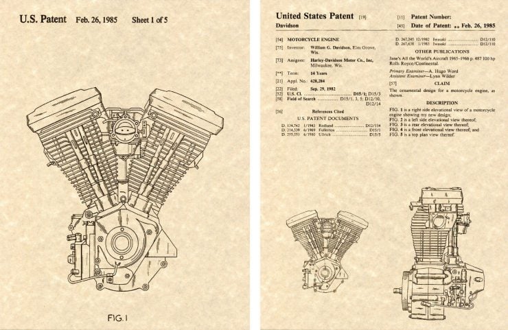 Harley-Davidson Evo Sportster Engine Patent
