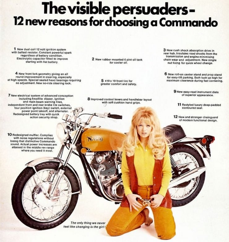 Norton Commando Girl