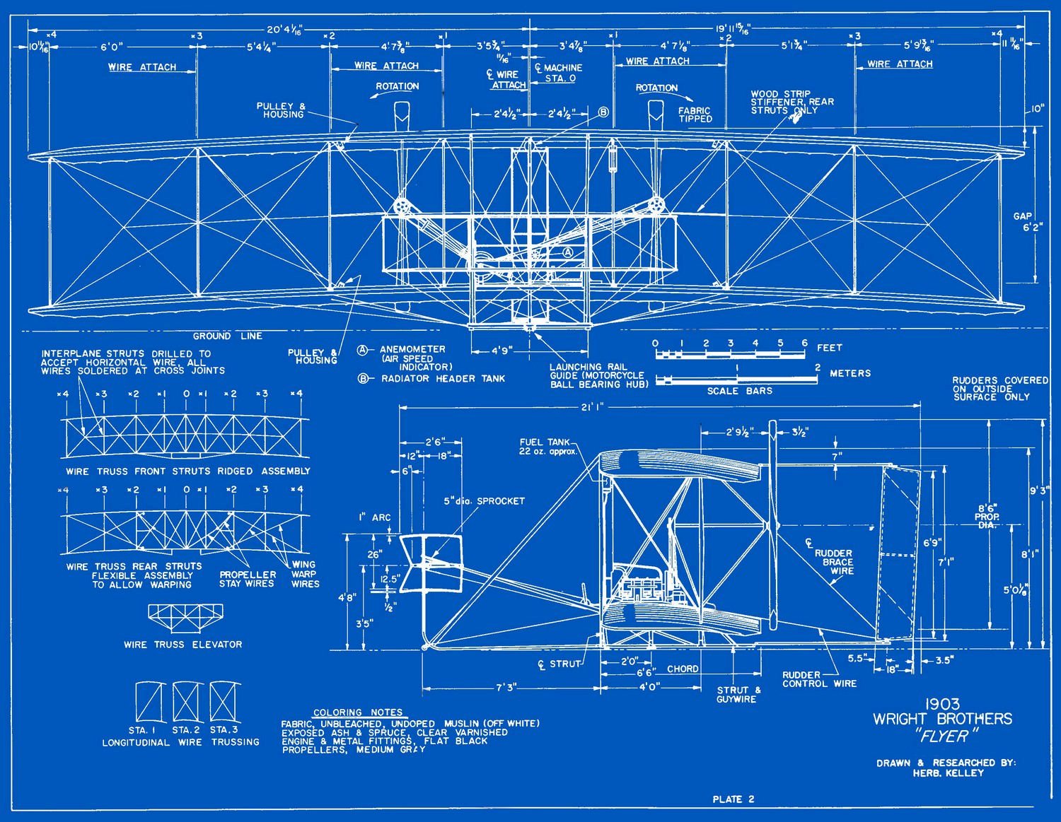 1903 Wright Flyer Blueprints - Free Download