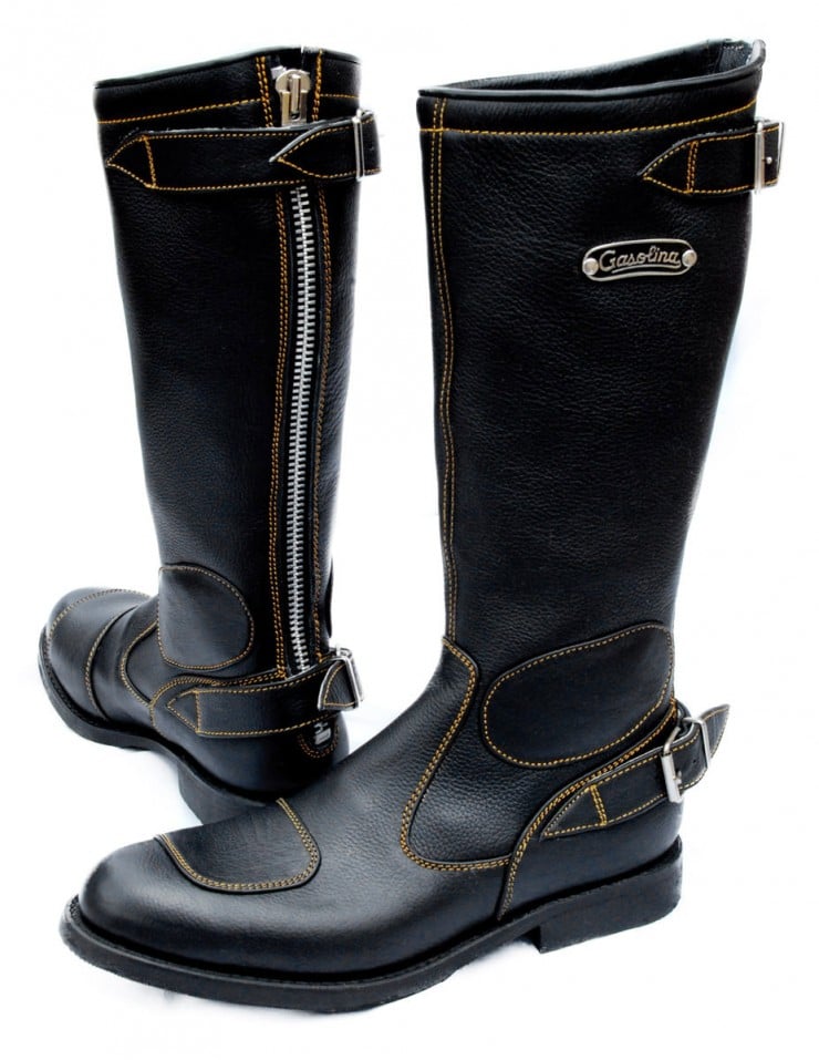 Gasolina Classic Motorcycle Boots