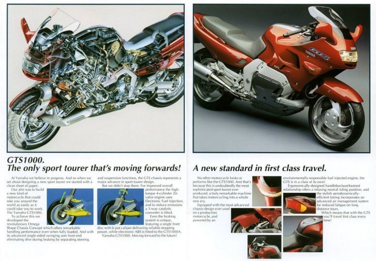 Yamaha GTS 1000 Motorcycle Brochure