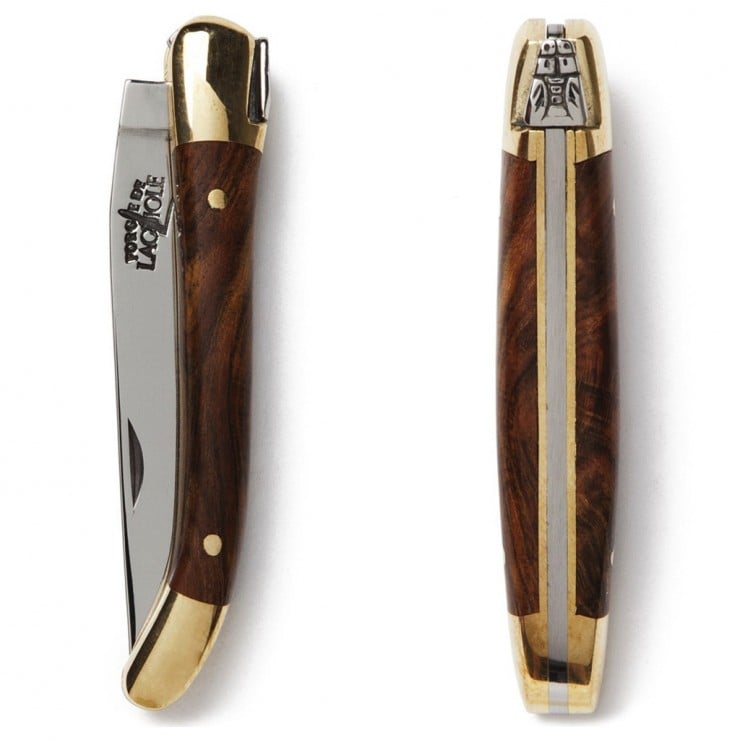 Laguiole Pocketknife with Pistachio Wood Handle 4