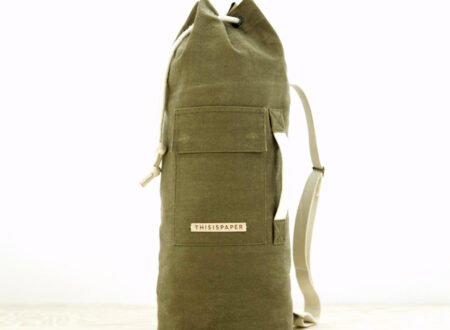 Waxed Cylinder Bag by This Is Paper Waxed Cylinder Bag 450x330 - Waxed Cylinder Bag by This Is Paper