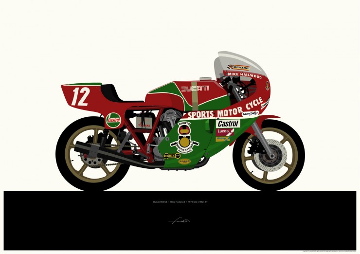 Ducati 900SS-print