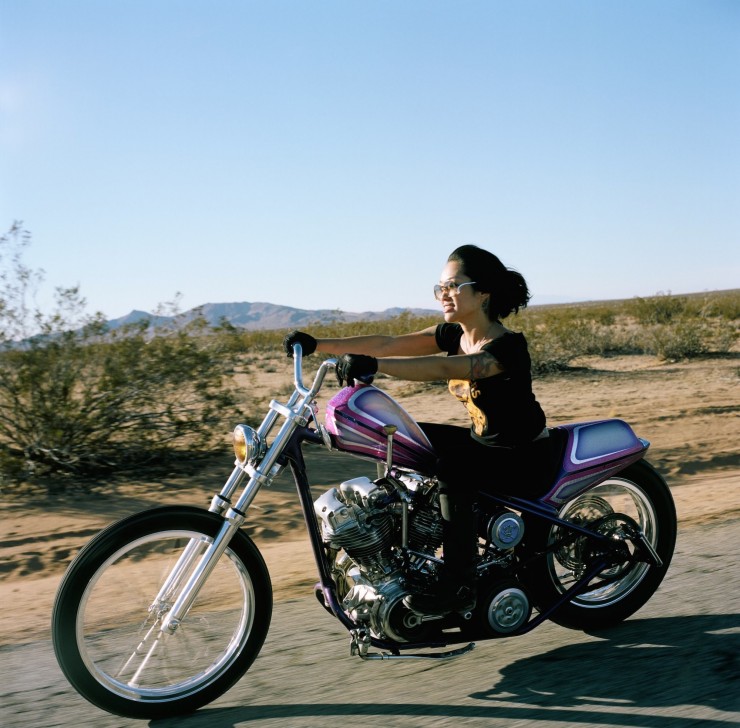 woman on motorcycle 1