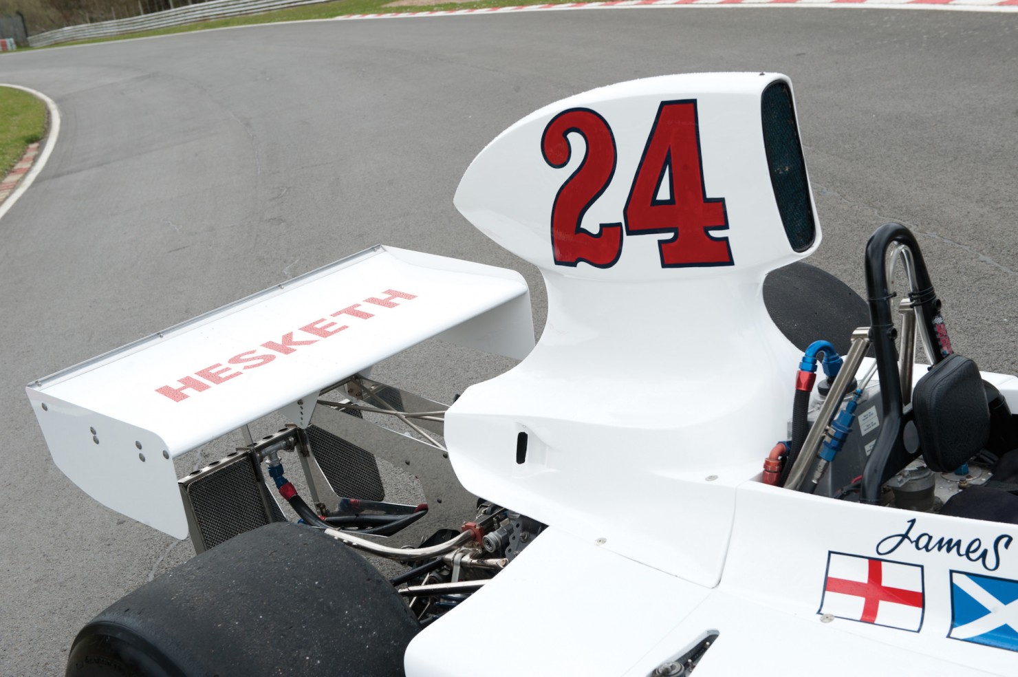 Photo D'époque F1 – Hesketh 308 De James Hunt Au Nürburgring, Grand Prix 1974
