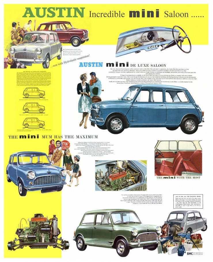 Austin Mini Saloon Poster