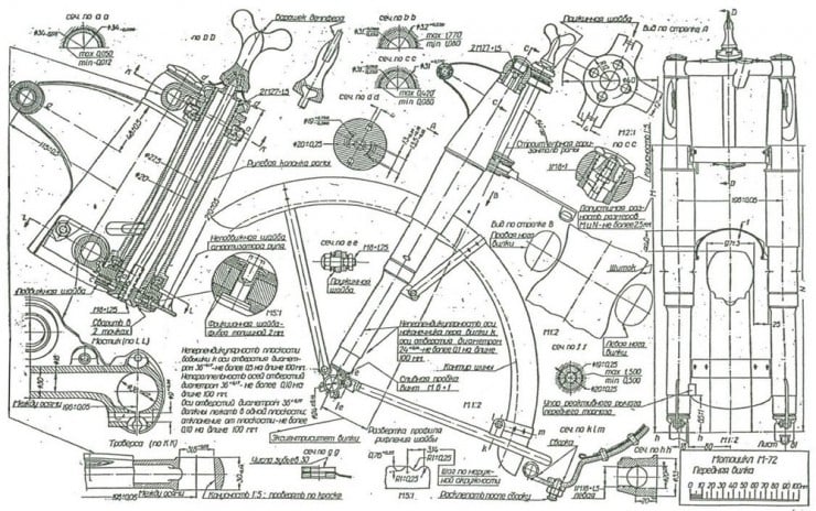 Russian M-72 Blueprints 2