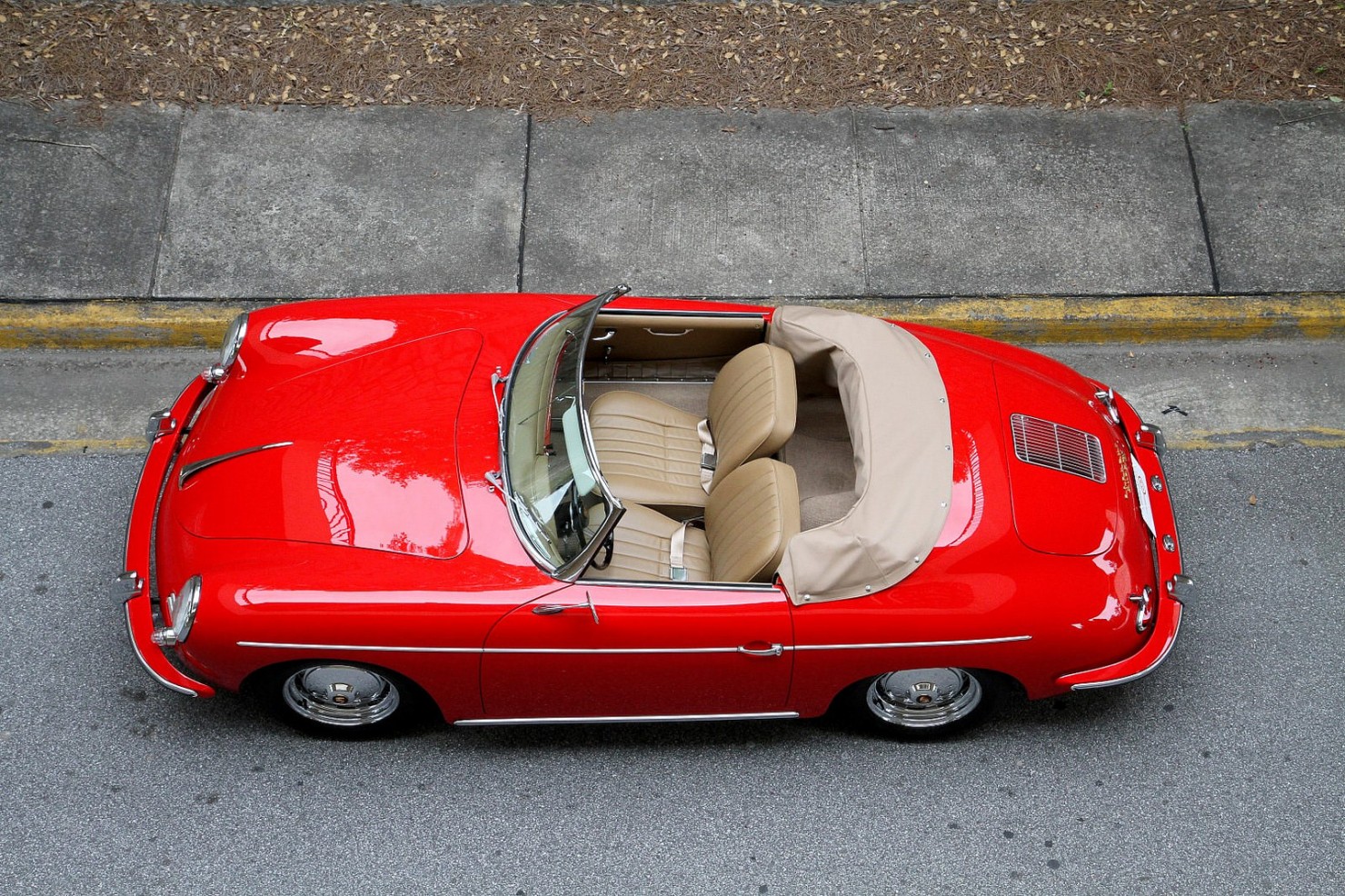 Porsche 356 Roadster Overhead