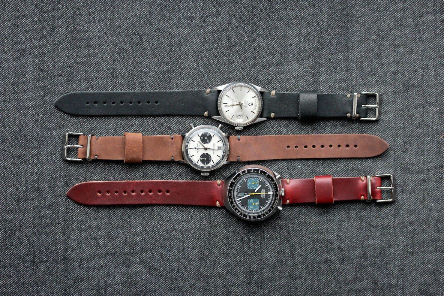 Horween Leather Watch Strap by Worn & Wound