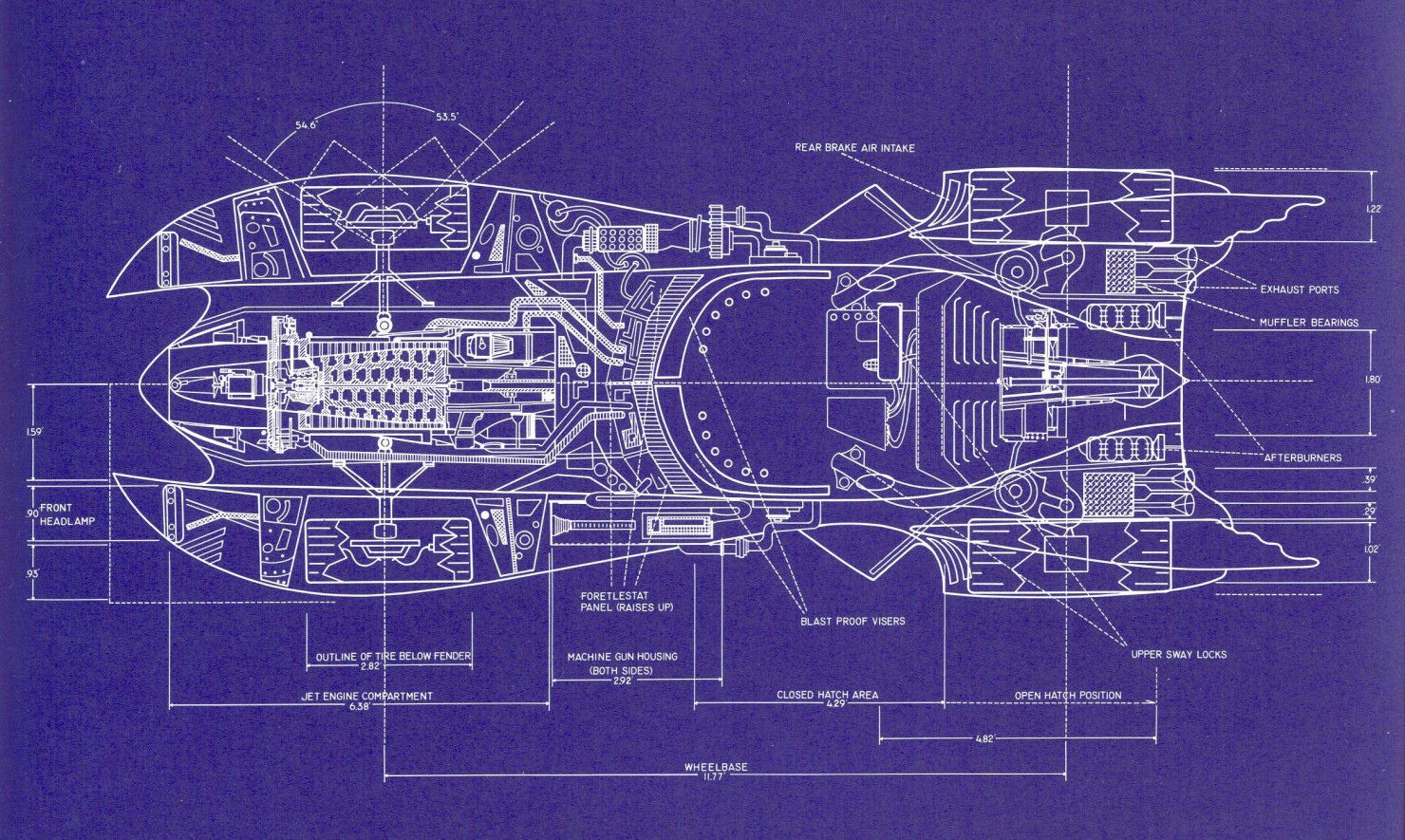 Batmobile Blueprints