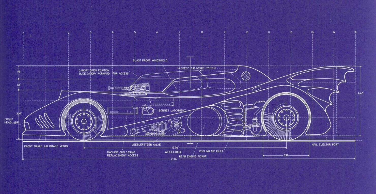 Batmobile Blueprints 2