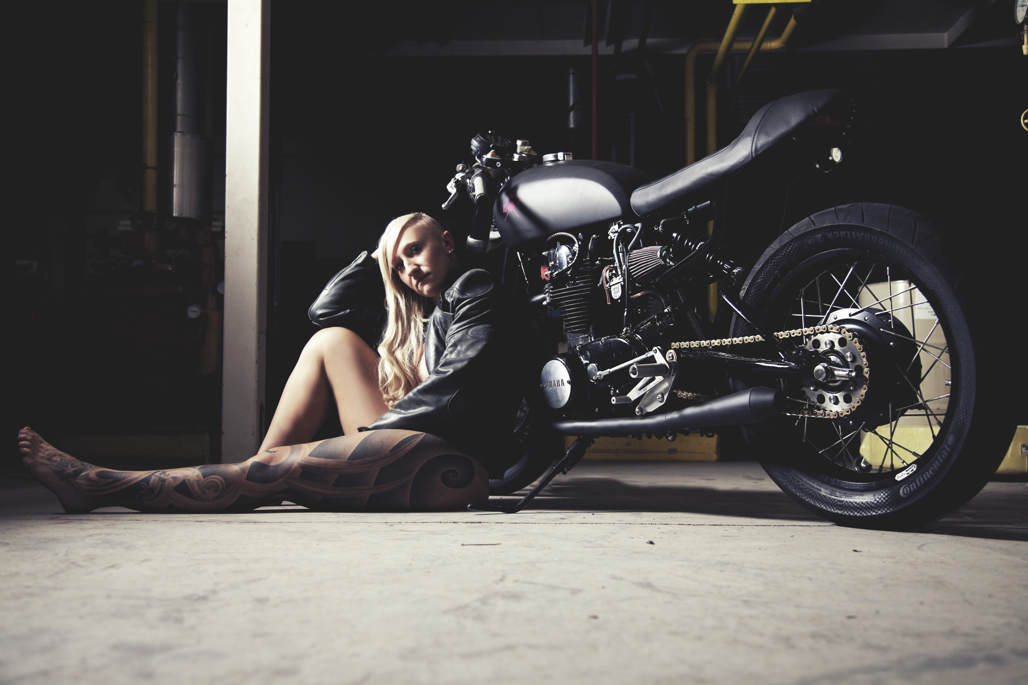 Kaillie Humphries' XS650 by Loaded Gun Customs.