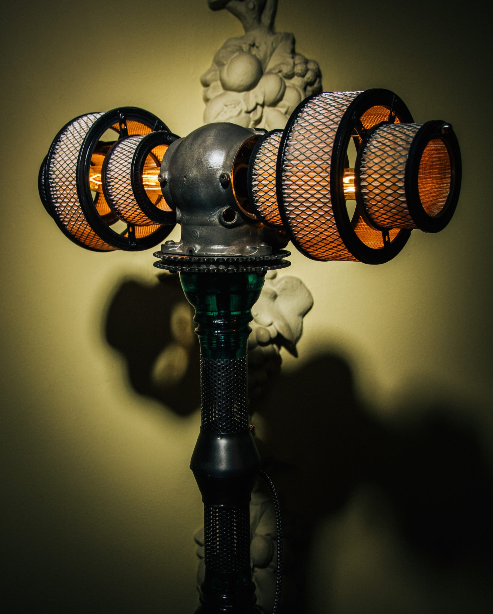 Atlas Steampunk Lamp by Futility Studios