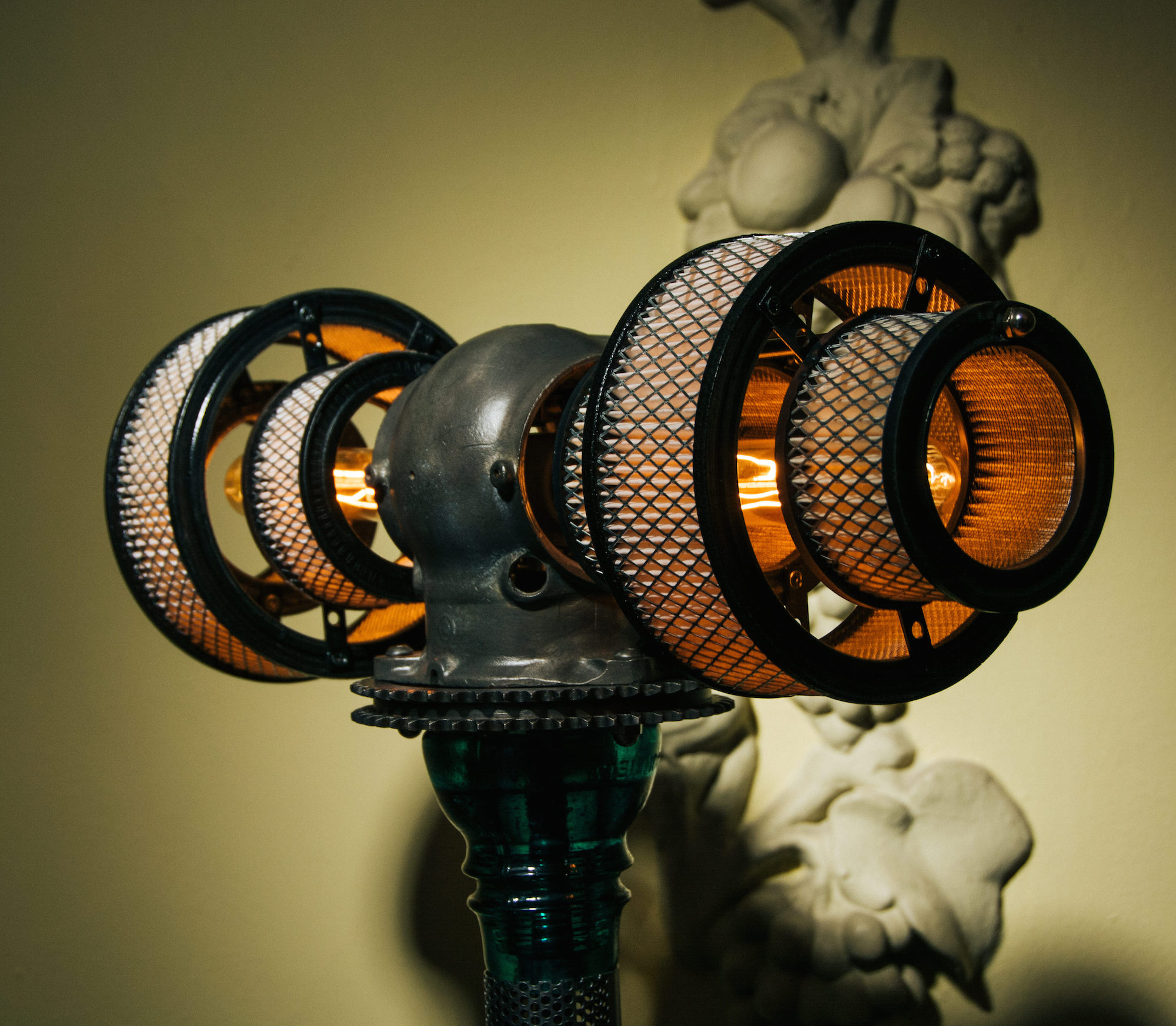 Atlas Steampunk Lamp By Futility Studios   Steampunk Lamp 