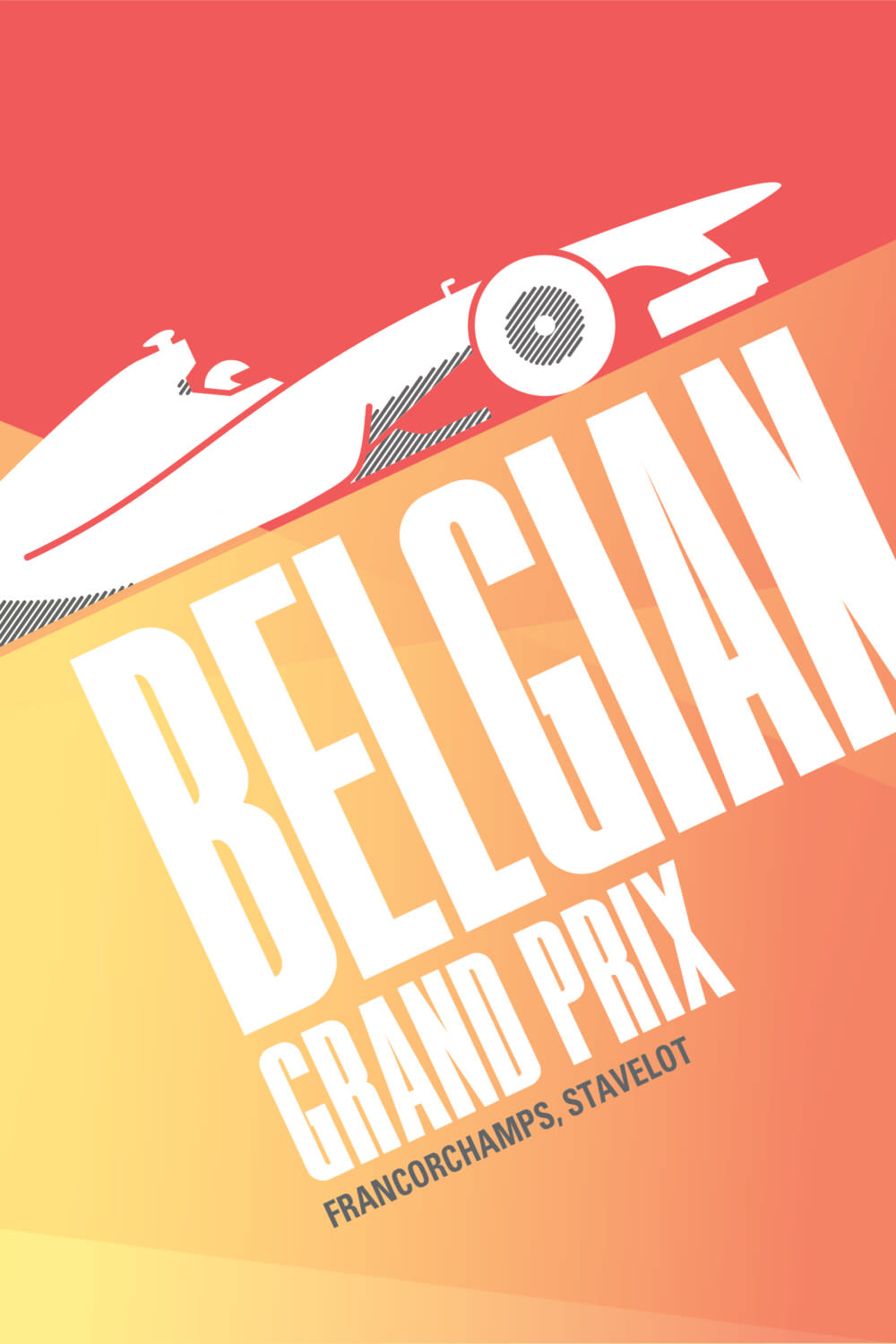 Minimalist Formula 1 Posters