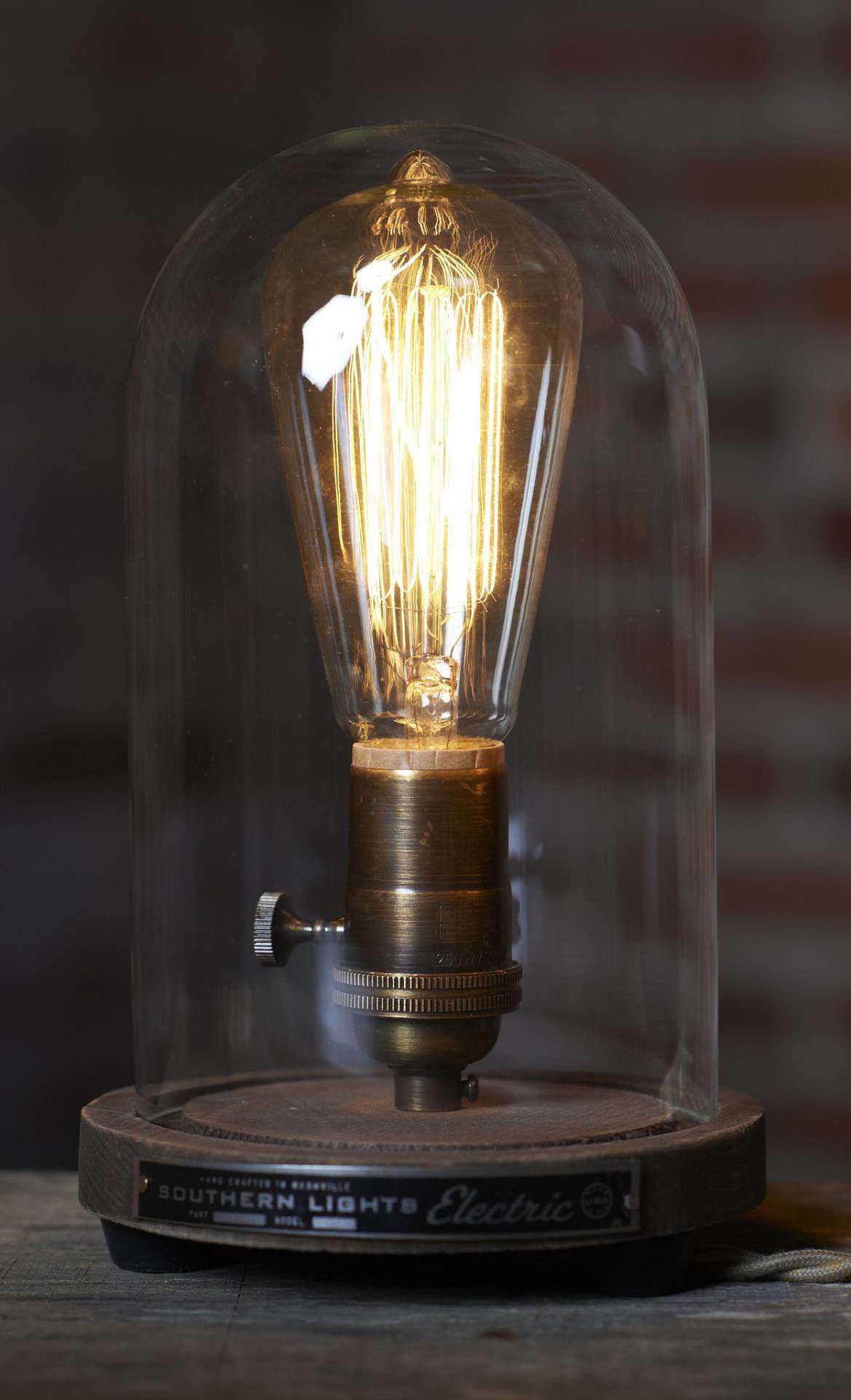 Bell jar lamp