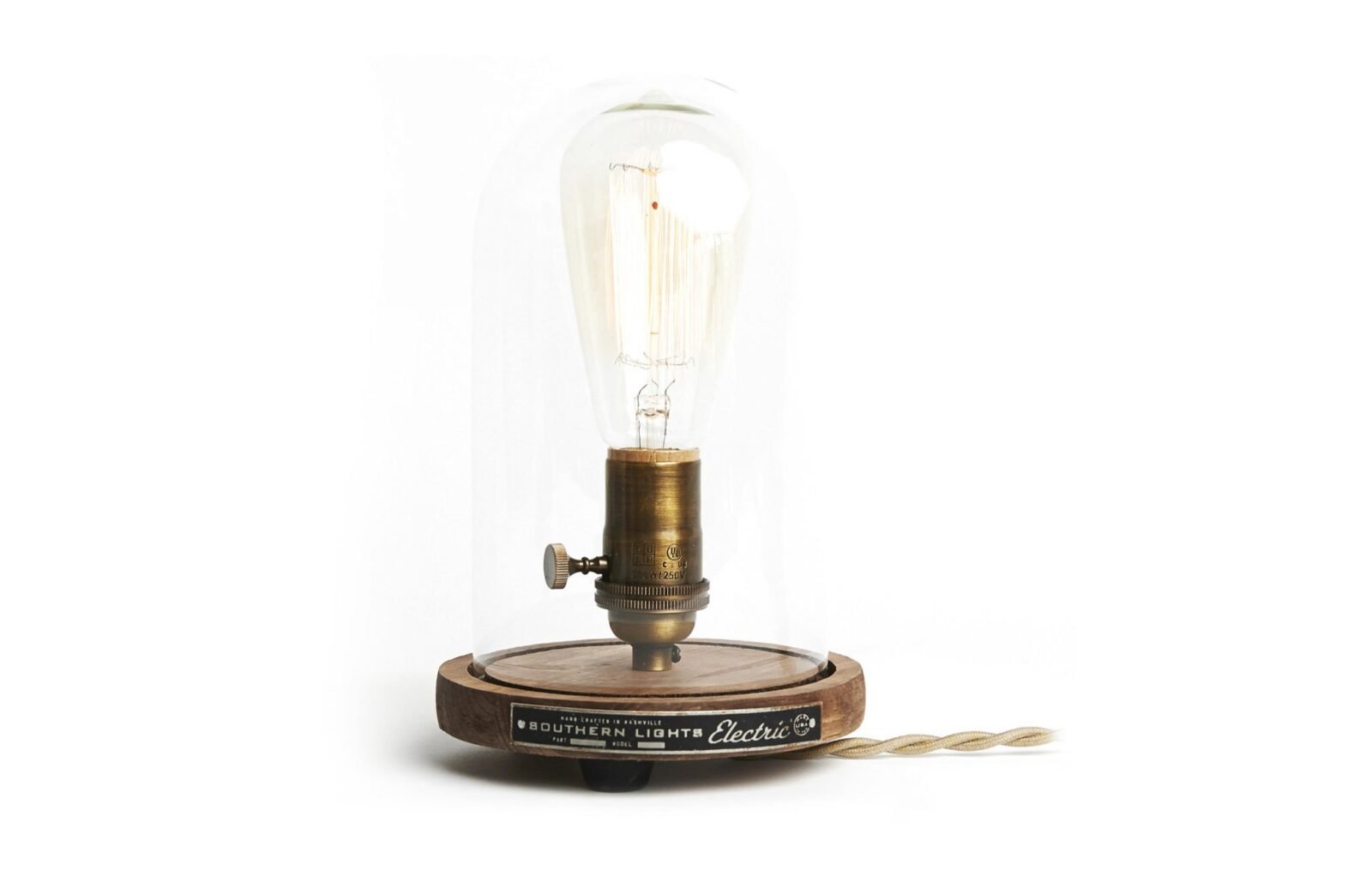 The Original Bell Jar Table Lamp, Edison Bell Jar Table Lamp