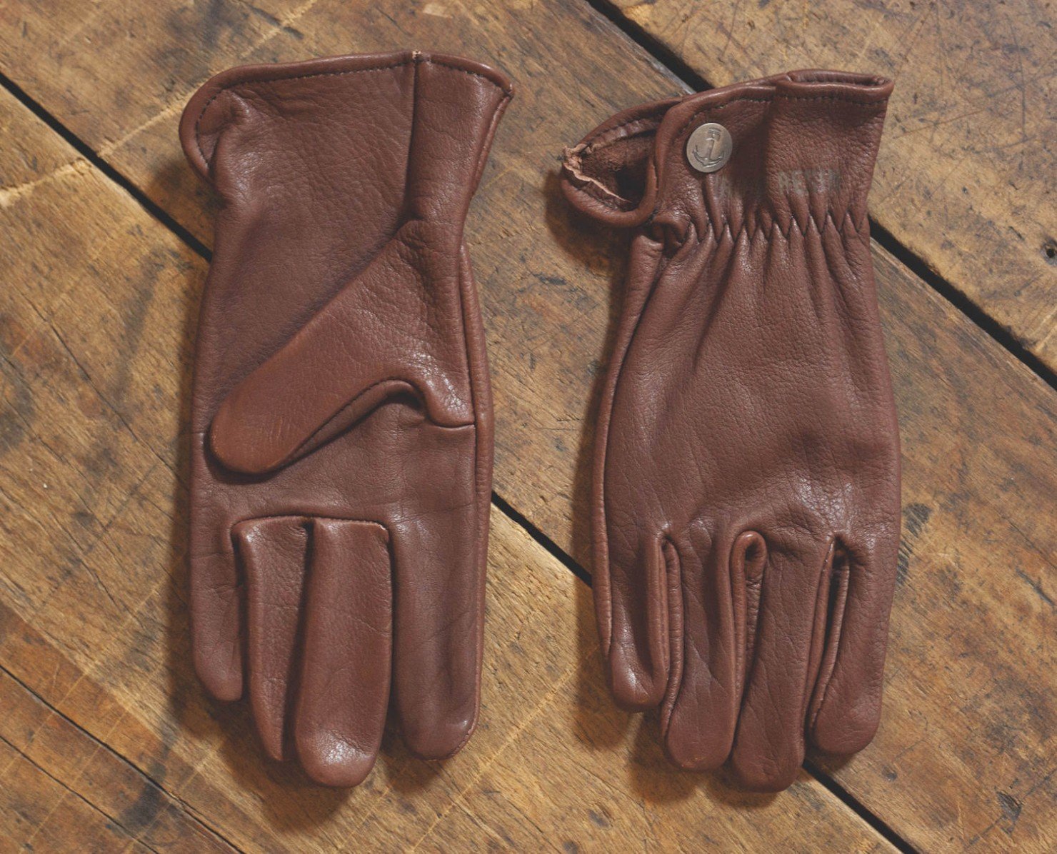 Buffalo Leather Motorcycle Gloves