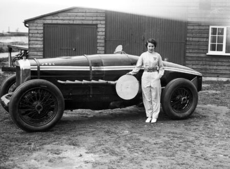 The Lady Racing Drivers of Brooklands Kay Petre poses with her Delage May 1935 450x330 - The Lady Racing Drivers of Brooklands