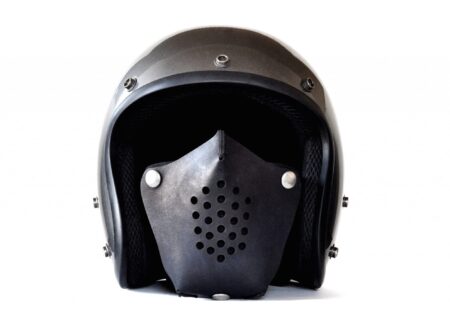Leather Motorcycle Masks by Sunday Academy Motorcycle Face Mask 2 450x330 - Leather Motorcycle Masks by Sunday Academy