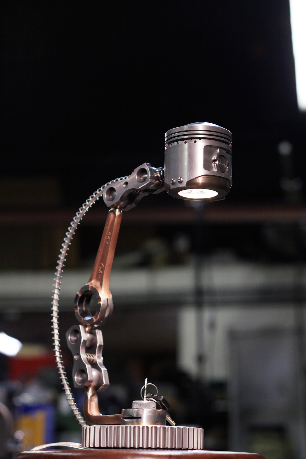 Piston Lamp, Motorcycle Table Lamps
