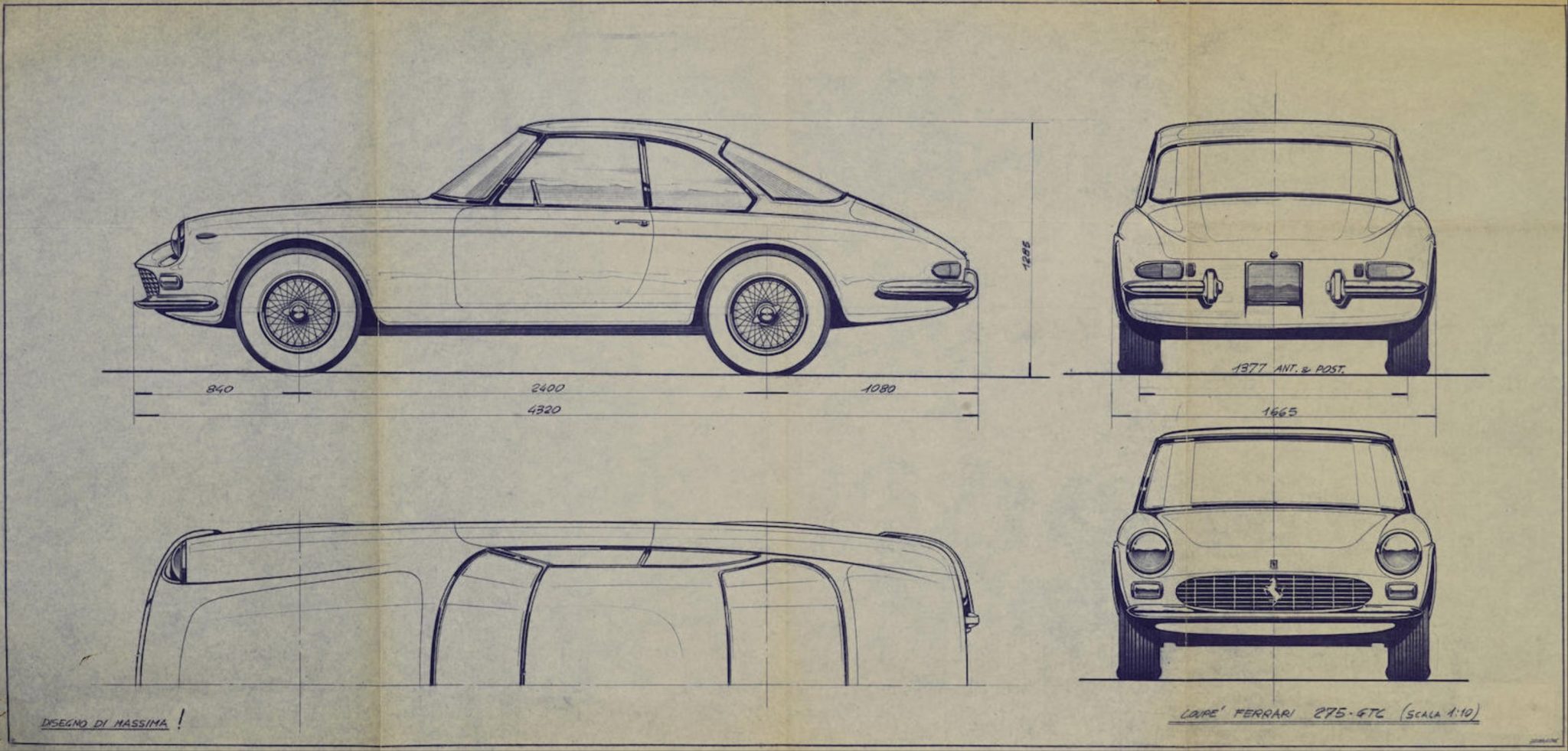 Original Pininfarina Blueprints