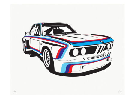 BMW Poster Series by Manual Designs BMW CSL 450x330 - BMW Poster Series by Manual Designs