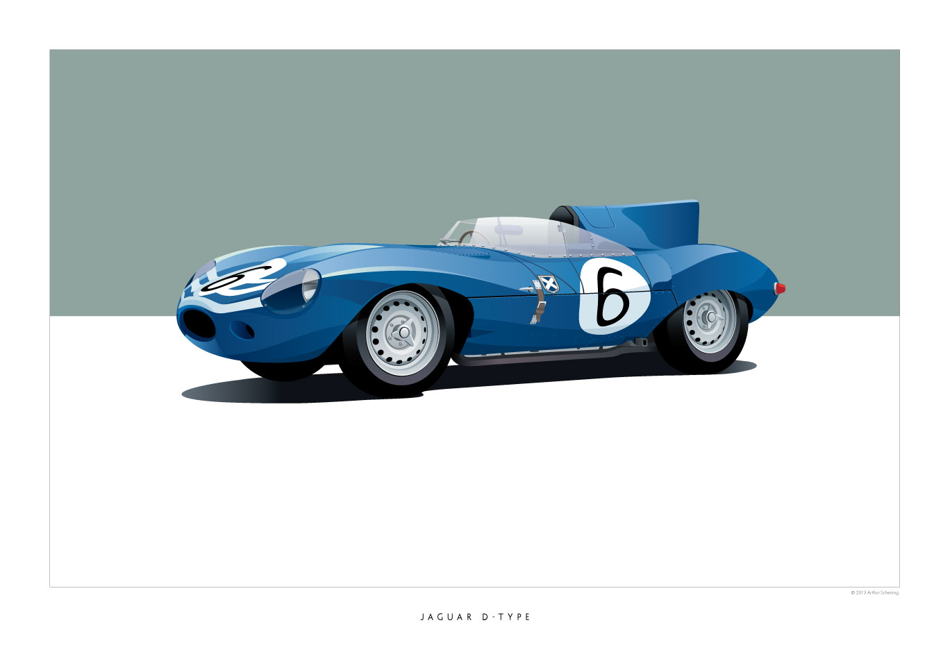 Iconic Racing Car Posters by Arthur Schening