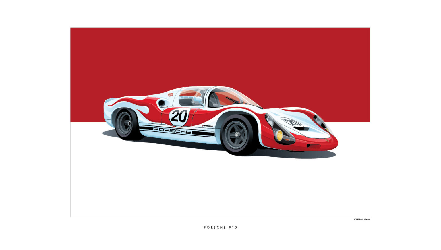 Iconic Racing Car Posters by Arthur Schening