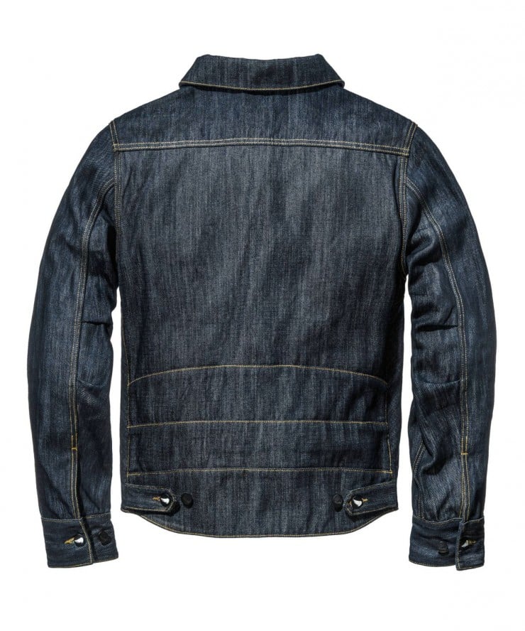 Motorcycle Denim Jacket Back