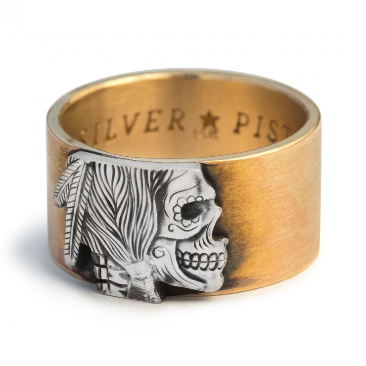 Hobo Nickel Gold Ring