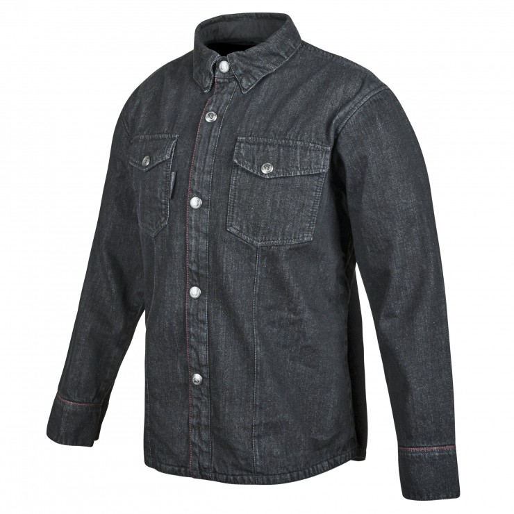 Gridlock Denim Moto Shirt by Speed and Strength 3